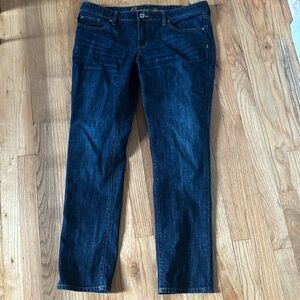 Gap premium skinny jeans dark wash size 12 31a
